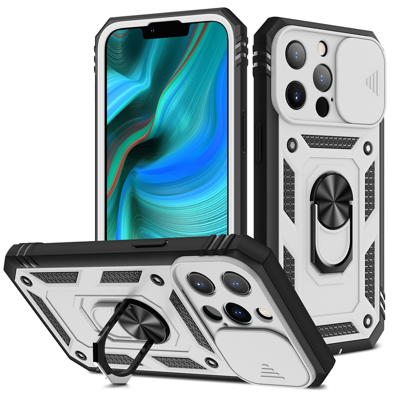 Coque pour iPhone 14 13 12 11 Pro Max X Max 8 Plus Coque robuste avec caméra Rotation à 360 degrés Béquille robuste Shockpro_voghion.com