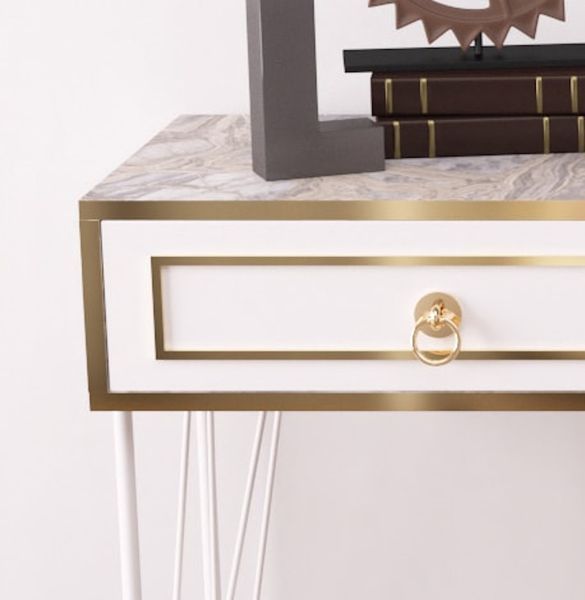 Ardeno Metal Legs Wood Base Console Table_voghion.com