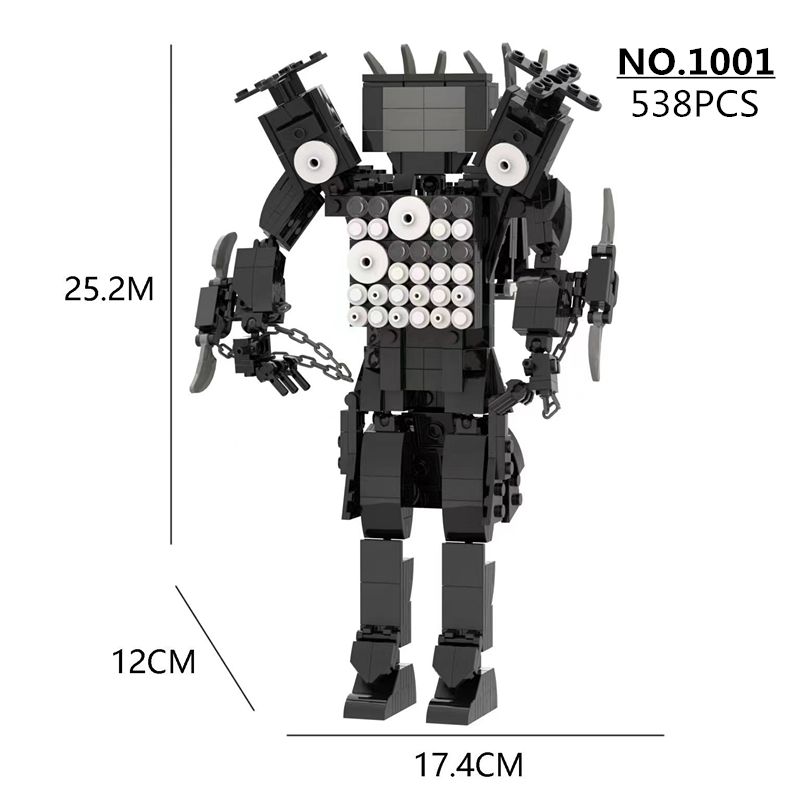 Kreativ Titan Serie Skibidi Toilette Bausteng Set Auer Fernseh Mann Modell DIY Zillen Spillsaachen Fir Kanner Chrëschtkaddoe_voghion.com