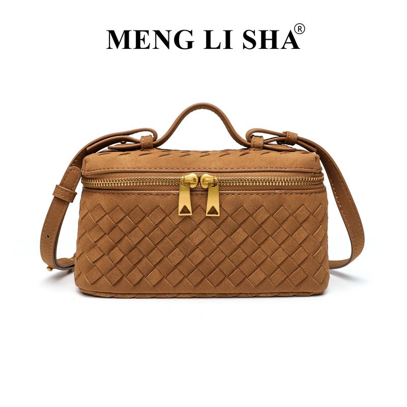 Herbst Winter Neue Matte Handgewebte Mittagessen Trendy Fashion Single Shoulder Crossbody Handheld Box Bag_voghion.com