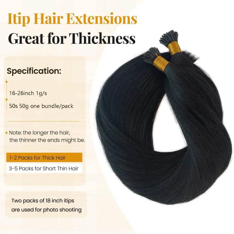 Extensions de cheveux humains raides pré-collés brésiliens Remy Fusion Hair Extensions Micro Beads_voghion.com