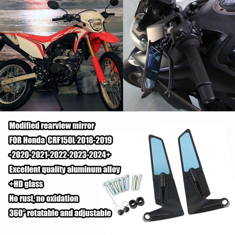 FÜR Honda CRF150L crf150l Motorrad Spiegel Wind Flügel seite Rückspiegel umkehr Motorrad Zubehör_voghion.com
