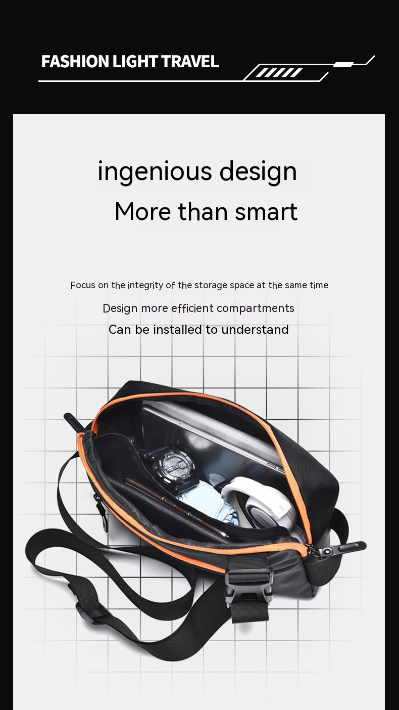 Borsa da petto da uomo: nuovi pannelli leggeri e alla moda, elegante borsa a tracolla, semplice pettorale da pendolarismo, borsa a tracolla da uomo da viaggio all'aperto_voghion.com