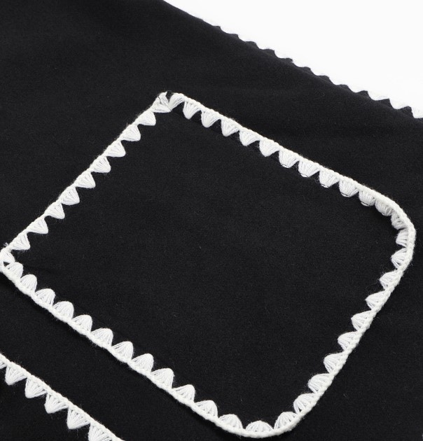 Women's new autumn and winter women's double-sided woolen long-sleeved scarf tassel long top windbreaker jacket_voghion.com