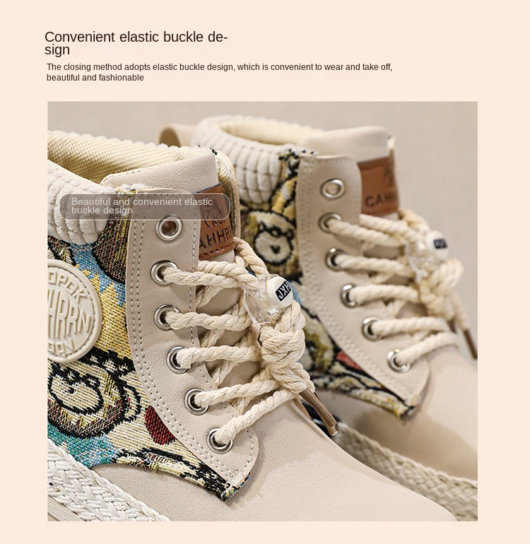 Parent-child Martin Boots Cargo Knight Boots Boys And Girls' Shoes Medium And Large Children_voghion.com
