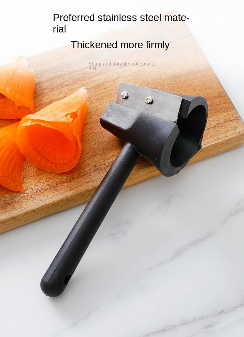 Multi-Functional Spiral Funnel Carving Mold Cucumber Carrot Peeler Flower Cutter Kitchen Tool_voghion.com