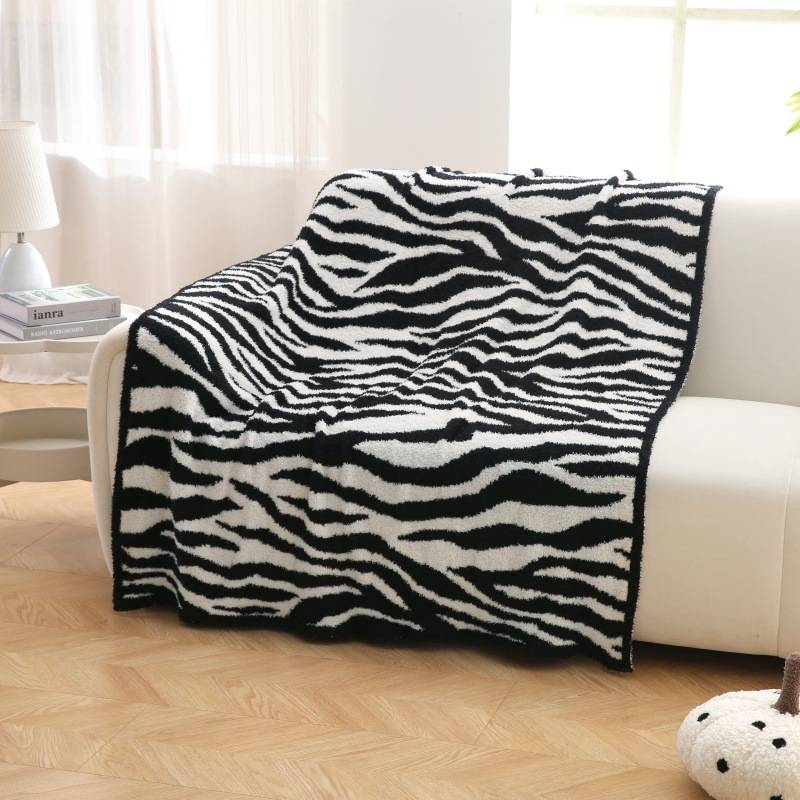 Extra dicke Winterdecke, doppelseitig, Fleece, stricken, weich, warm, für Sofa, Nickerchen, Geschenke_voghion.com