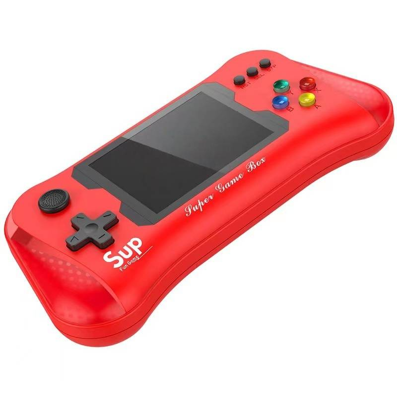 Retro Handheld Game Console With 3.5" Screen, 500-in-1 Classic Games, Dual Player Mode, Portable Gaming For Kids & Adults (Black/Red)_voghion.com