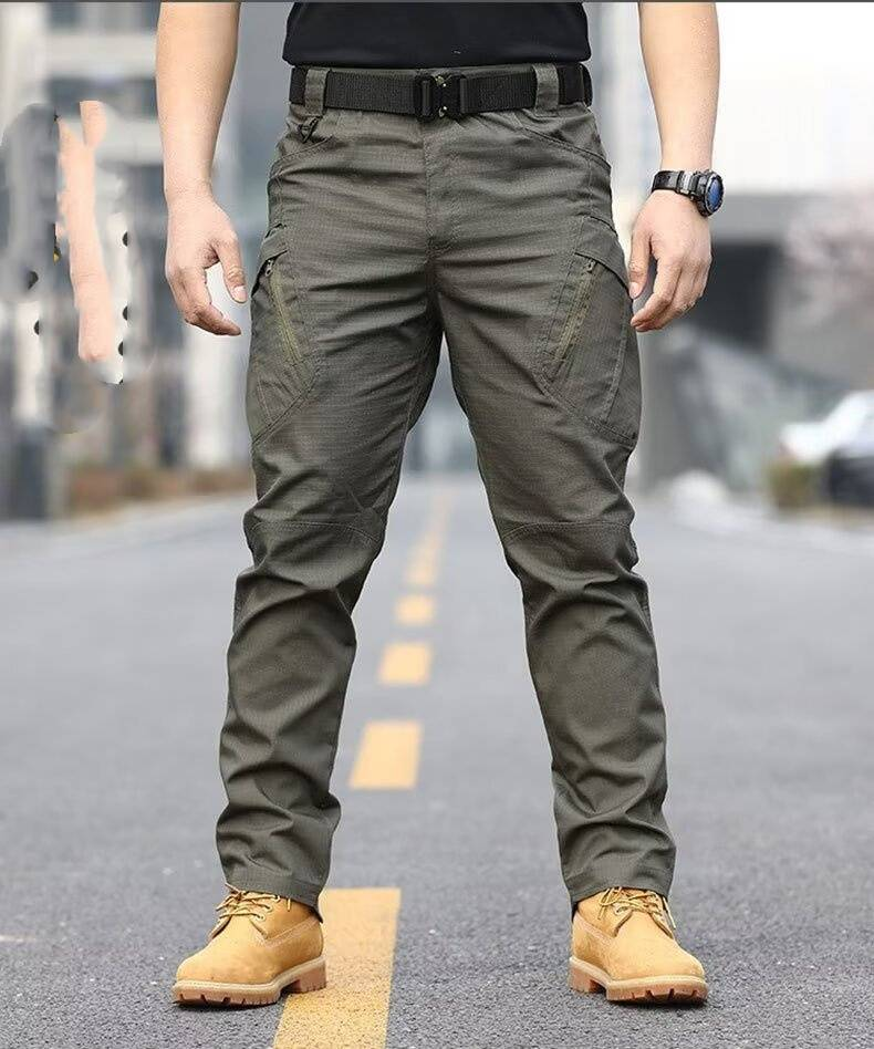 Erkekler İçin Vintage Sokak Taktik Pantolonu - Askeri İş Kıyafetleri (Çok Cepli, Hafif, Düz Kesim, M-6XL, Siyah/Haki/Ordu Yeşili)_voghion.com