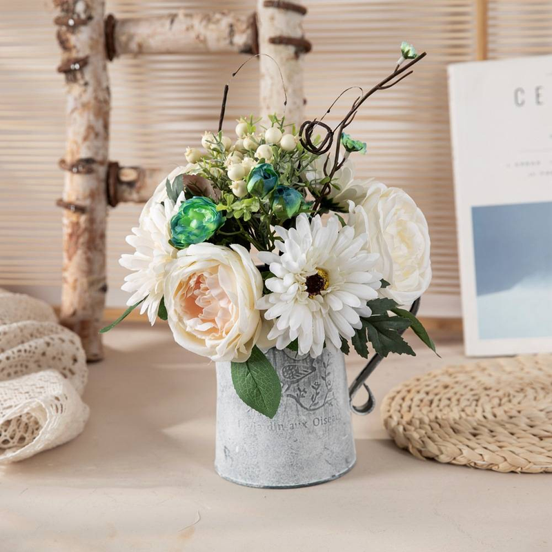 Künstlicher Rosen- und Gerbera-Blumenstrauß – lebensechte PE-Blumen für Hochzeiten/Heimdekorationen_voghion.com