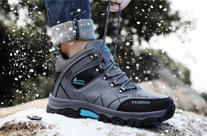Russesch Wanter Plüsch waarm Männer Kotteng High Top Outdoor Biergbesteigung an Offroad Lafschong, iwwerdimensionéiert Schnéistiefelen_voghion.com