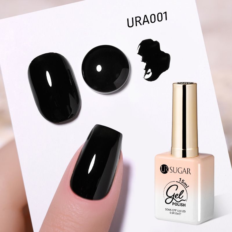 URSUGAR15ML New Classic Solid Color Nude Glitter Sequin Nail Polish Gel_voghion.com