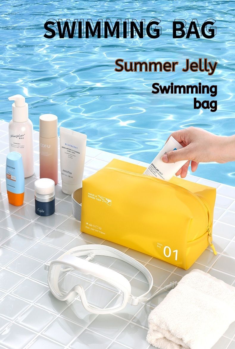 Cross Border Jelly Octagonal PVC Waterproof Makeup Partitioned Storage Bag, In Hand For Toiletry Bag When Traveling_voghion.com