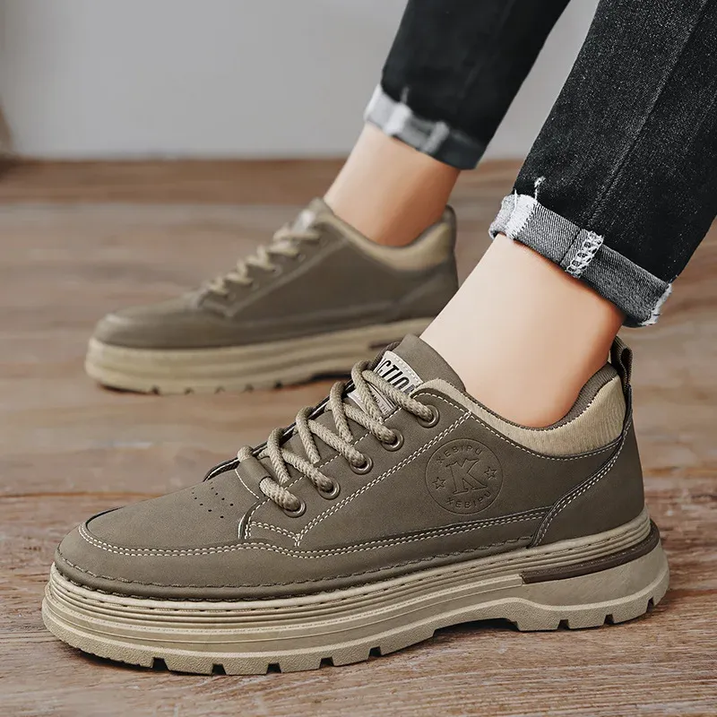 Luxury Men's Casual Sneaker Fashion Platform Walking Shoes For Men Outdoor Non-Slip Working Shoes Brand Designer Tenis Men Shoes_voghion.com
