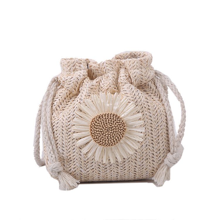Borsa a secchiello intrecciata alla moda per le donne_voghion.com