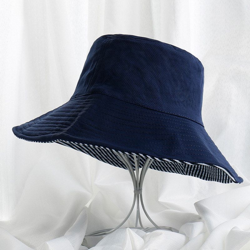 Hot Sale Double-sided Pure Color Men and Women Summer New Fashion Women’s Sun Uv Travel Fisherman’s Hat_voghion.com