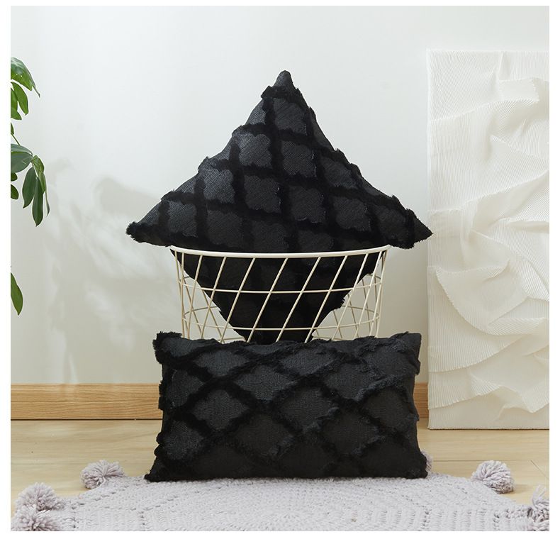 Home & GardenPlush Long Striped Pillowcase Geometric Winter Cushion Cover Sofa Backrest Cover_voghion.com