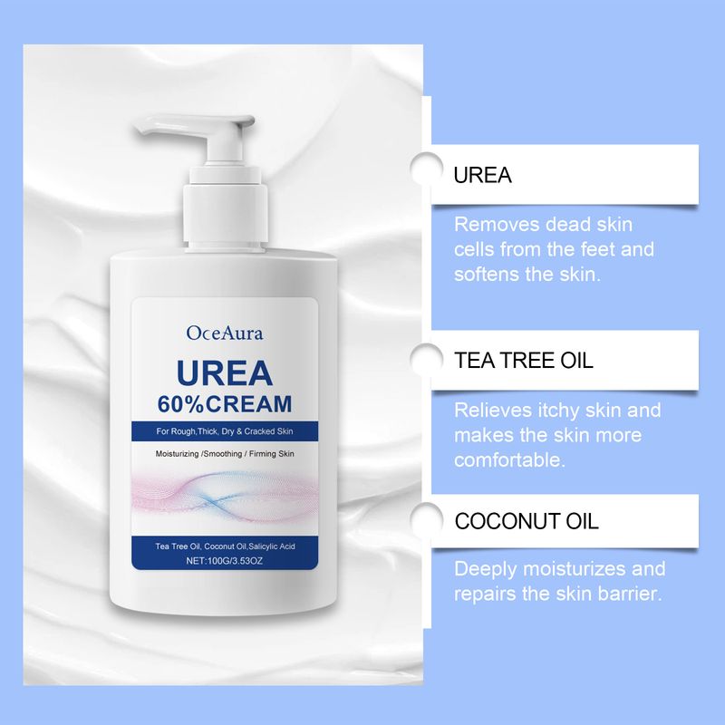 OCEAURA Urea Care Voetcrème, Huidverzorgingscrème Voedt, hydrateert en verzorgt de huid_voghion.com