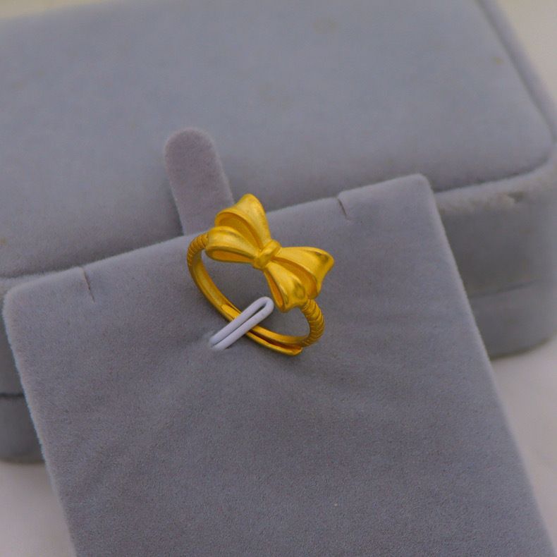 Authentischer authentischer vietnamesischer Sandgoldring für Männer und Frauen, lebendiger und trendiger Herrenring, simulierte antike Methode,_voghion.com