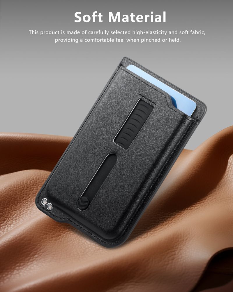 TechGlobe New Hidden Elastic Stretch Wrist Strap Compatible With 17 Strong Magnetic Holder 16 Card Case_voghion.com