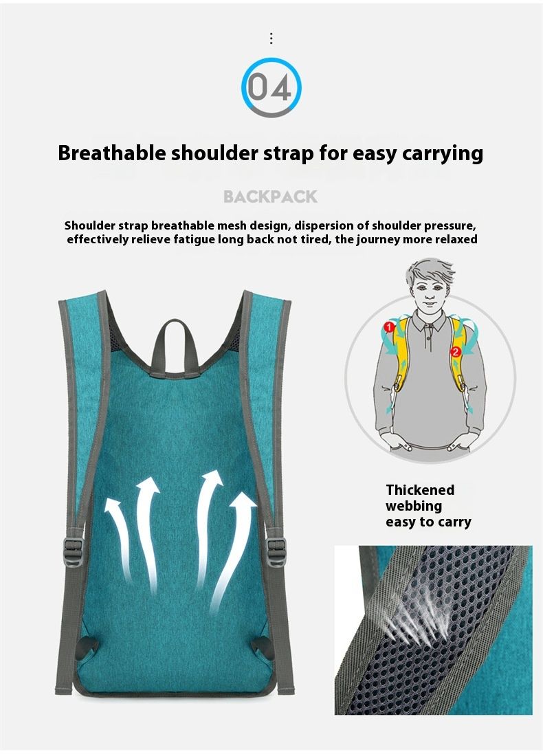 Nuova borsa da ciclismo per uomini e donne all'aria aperta, leggera, traspirante, antispruzzo, zaino da trekking, tracolla per bicicletta_voghion.com