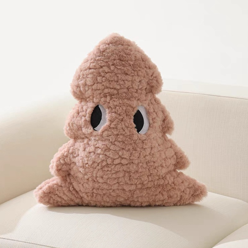 INS Cute Big Eyed Pine Tree Pude Plys Legetøj Hjemmesofa Vinduespude Pude Julegave_voghion.com