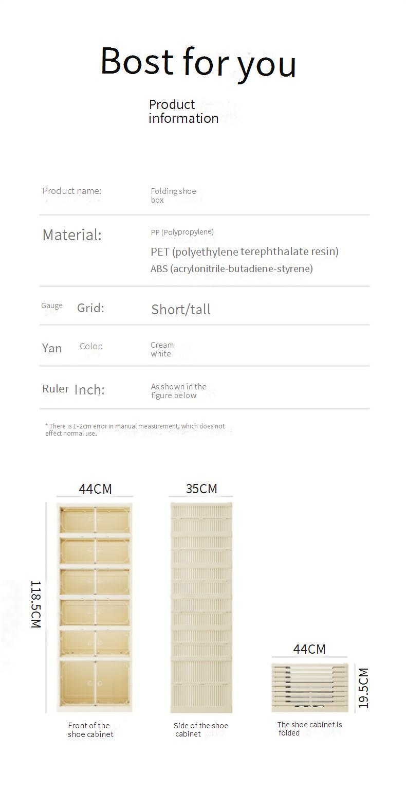 Zweireihiger, faltbarer Schuhschrank – kein Zusammenbau erforderlich, durchsichtiger, stapelbarer Sneaker-Organizer (mehrschichtige, staubdichte Vitrine für die Schuhsammlung)_voghion.com
