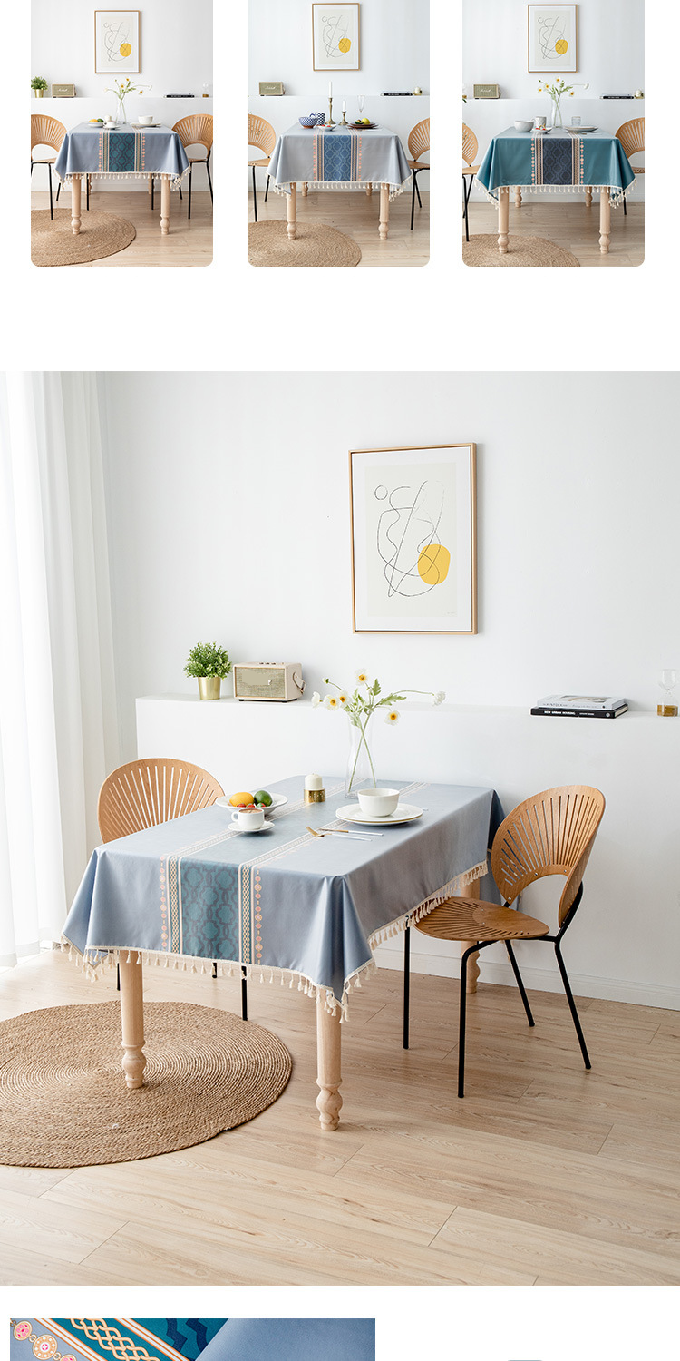 Nordic Simple Tablecloth Waterproof And Oil Proof Washable Table And Chair Rectangular Coffee Table Dining Desk P Tablecloth Table Mat_voghion.com