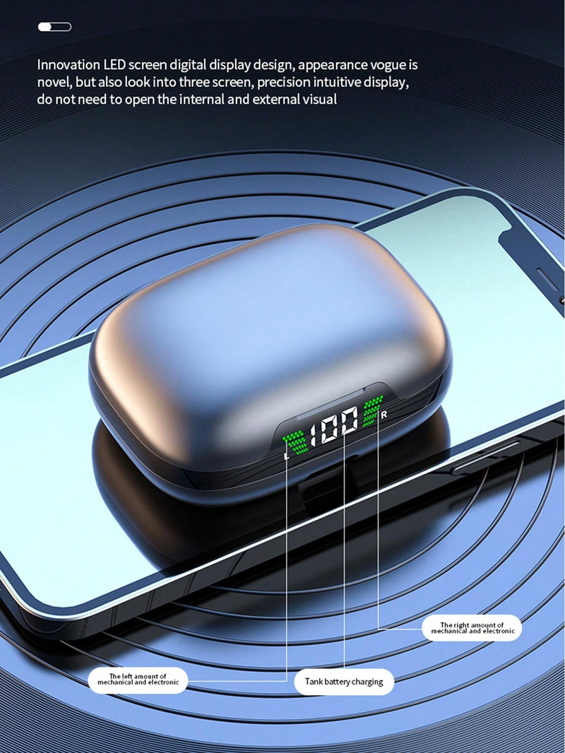 Headphones HiFi Earbuds Bluetooth Headphones Wireless Headphones Wholesale Sports Smart Display Stereo Microphone JR03 Wireless Ear Clip Bone_voghion.com