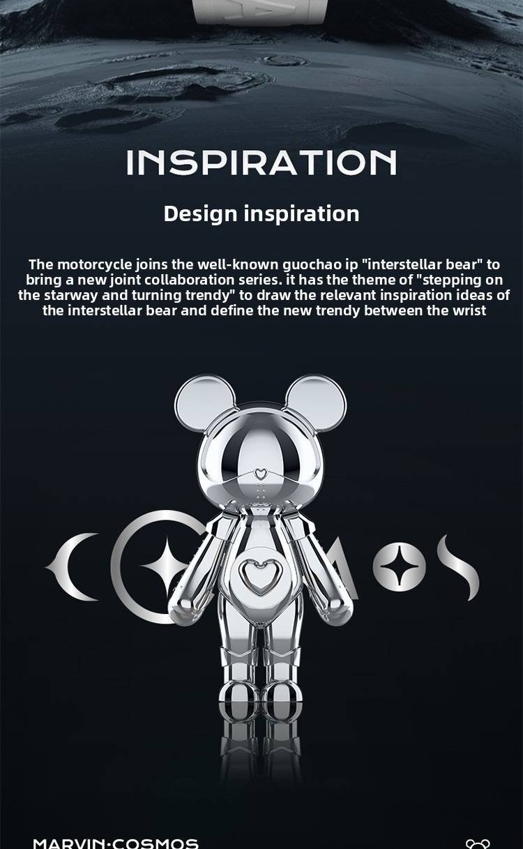 Orologio Marvin: orologio meccanico da uomo Galactic Bear in edizione limitata_voghion.com