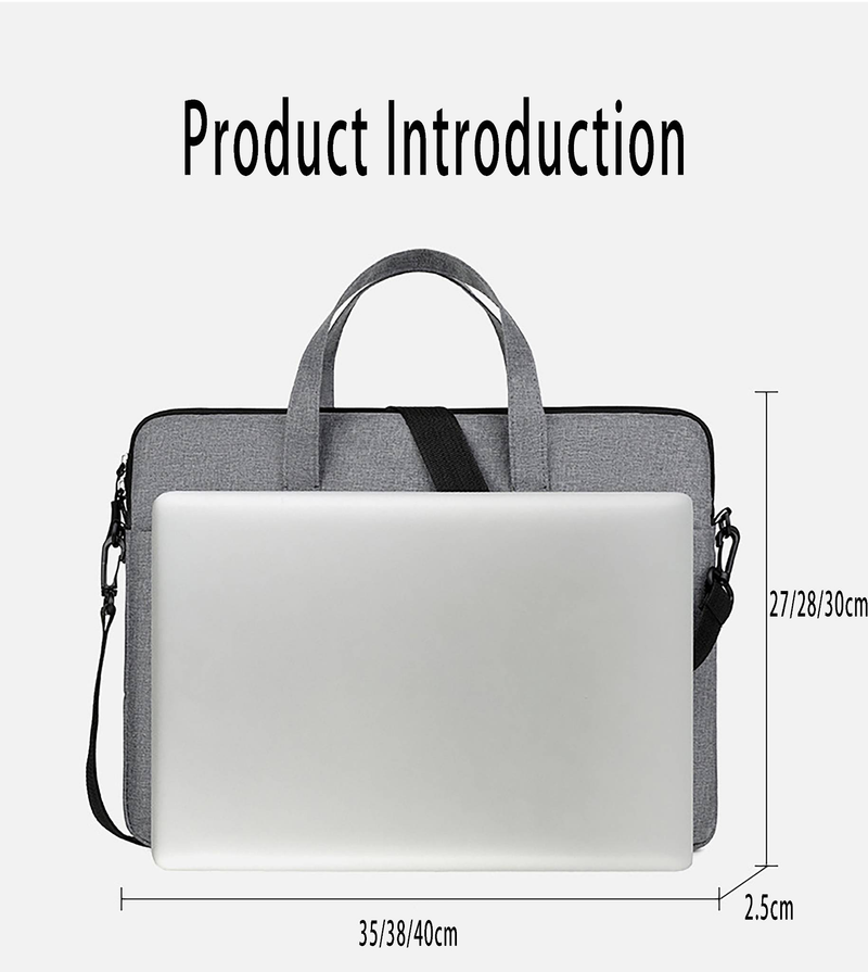 14-inch Portable Laptop Bag For Both Men And Women, Waterproof Conference Briefcase_voghion.com