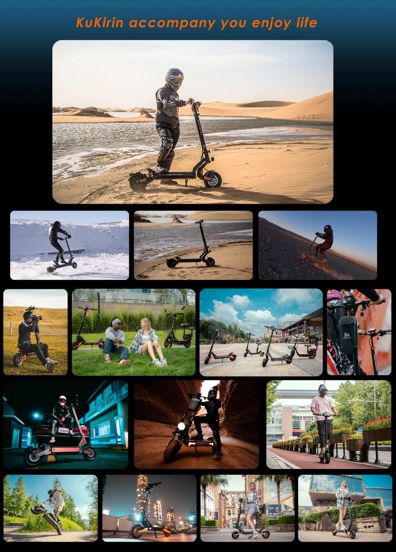 KuKirin G2 Master Adult Electric Scooter 52V 20.8Ah Foldable E-Scooter 1000W*2 Dual Motor 60km/h Max Speed 10 Inch Tires Off-road E-Scooter_voghion.com