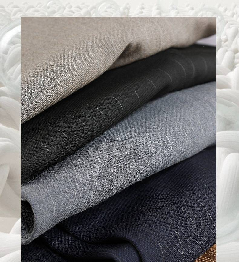 "Hochwertiger gestreifter Herrenanzug – Slim-Fit-Hochzeitsanzug für den Bräutigam und formelle Businesskleidung für Vorstellungsgespräche und Büro"_voghion.com