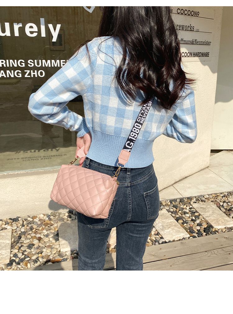 2022 Borsa a tracolla piccola per donna Trend Lingge Ricamo Fotocamera Borse a tracolla a spalla da donna alla moda femminile Borsa per cellulare_voghion.com