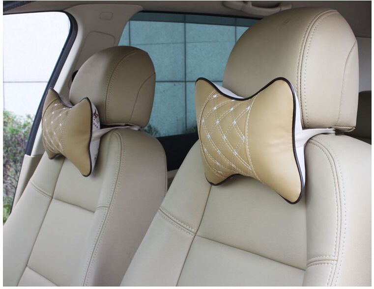 Produse de interior auto perna masina imitatie vin rosu tetiera 4 culori 26*17 perna gat indiferent de tetiera masina_voghion.com