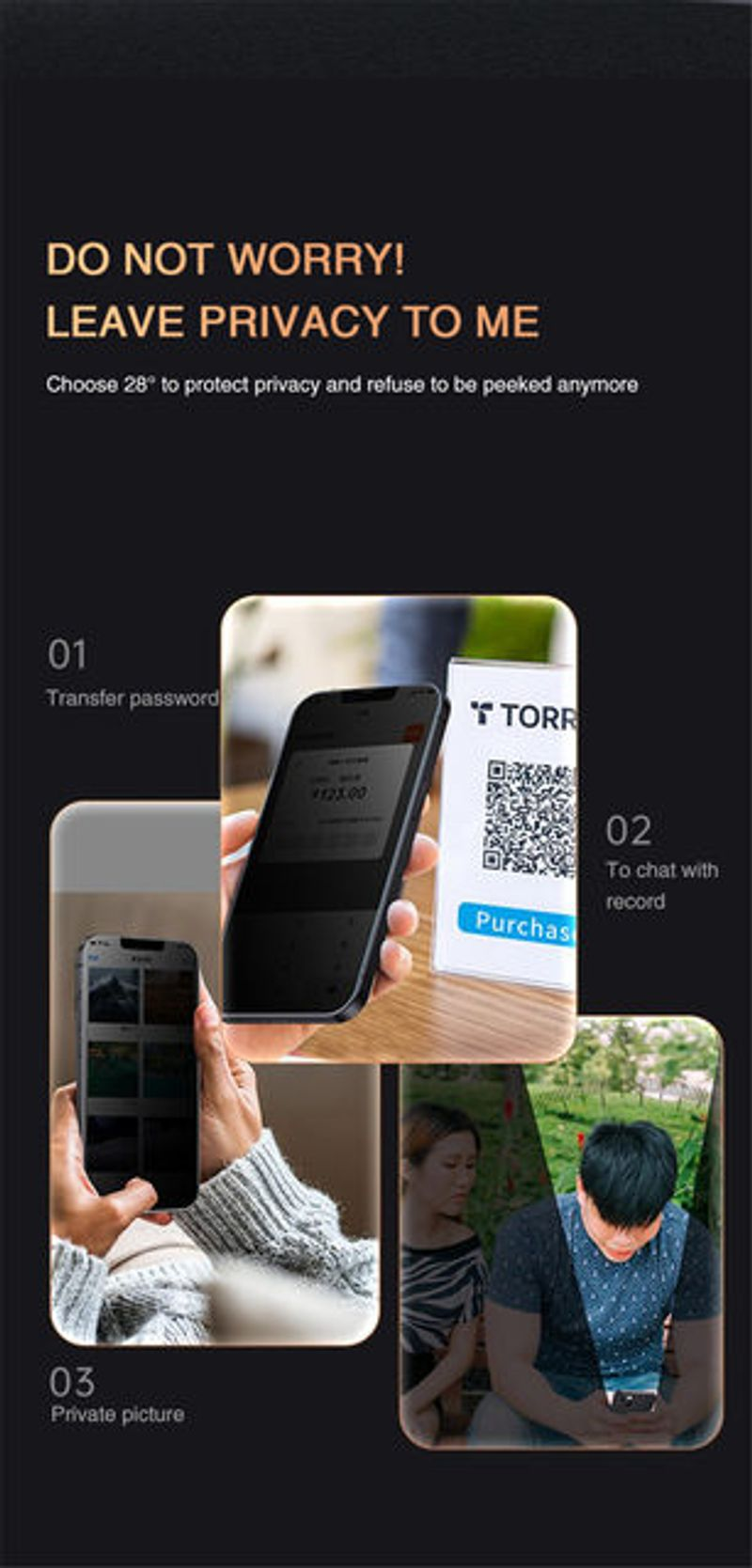 Volledige Cover Anti-Spy Screen Protector 11 12 13 PRO MAX Privacy Voor iPhone 14 Pro 8 Plus XS Max XR Gehard Glas_voghion.com