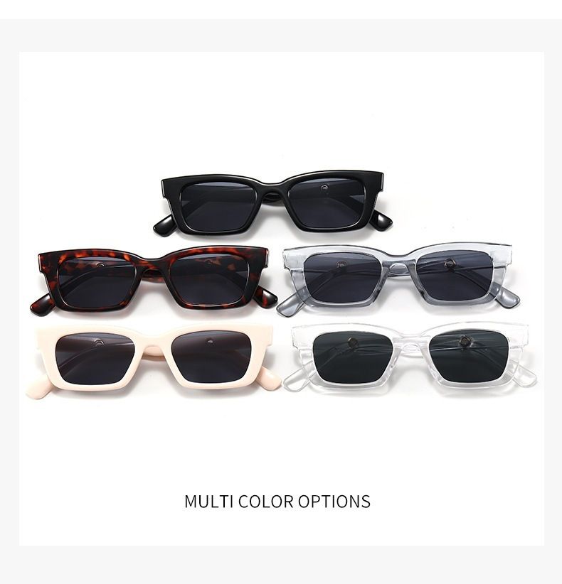 2022Jennie avec des lunettes de soleil à petite monture œil de chat pour femmes tremble en direct explosions Net lunettes de soleil de loisirs rouges pare-soleil marée_voghion.com