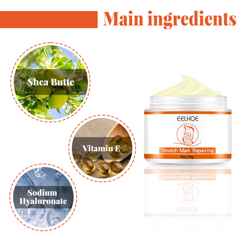 QLZHANFU Crème réparatrice contre les vergetures Crème pour la peau pour les femmes enceintes pour resserrer et desserrer les soins de la peau post-partum pour améliorer les rides_voghion.com