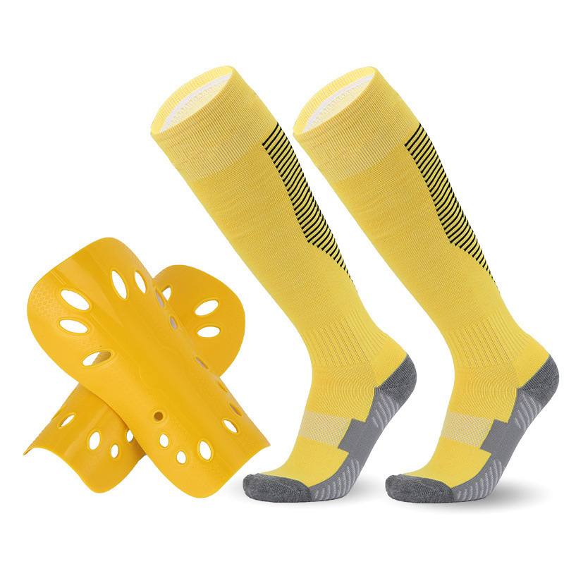 Unisex Fußballsocken Kombi-Set für Kinder Herren Damen Farbige rutschfeste Profi Sportsocken Beinlinge_voghion.com