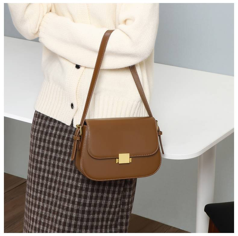 VINEY Bag Ladies 2025 Nová Crossbody kabelka Tofu taška Jedno rameno v podpaží Malá taška Vysoce kvalitní dámská taška z pravé kůže_voghion.com
