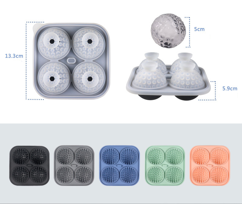Silicone Ice Tray Golf Ice Hockey 4 With Baseball Ice Maker Star Wars Ice Cube Mold_voghion.com