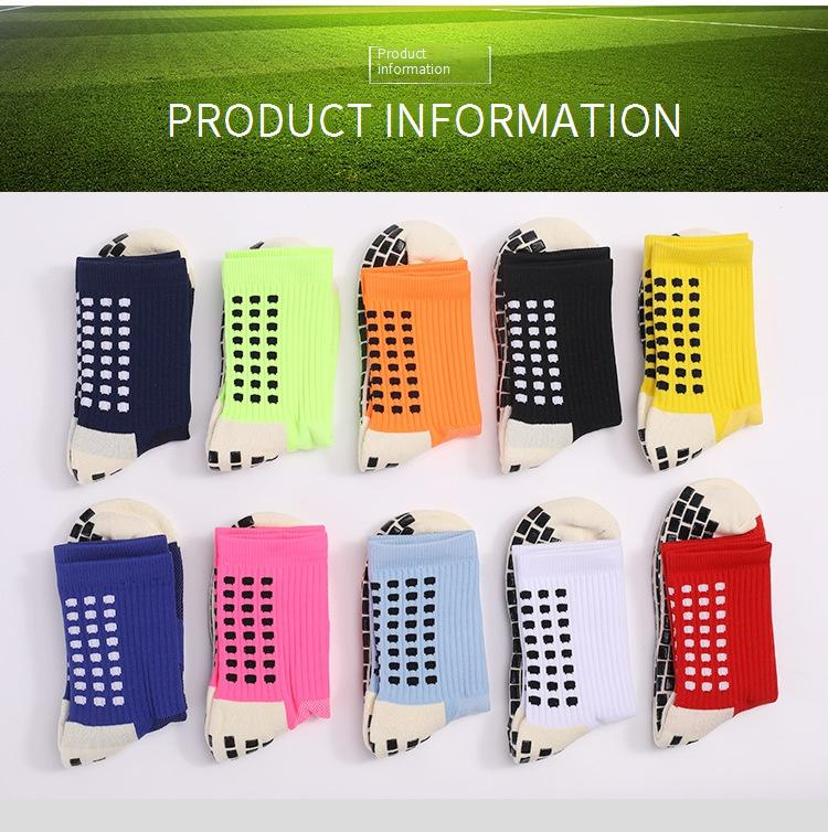 Herrensocken mit zwei Wölfen, gepunktete Socken, rutschfeste Herren-Fußballsocken, mittlere Röhre, lange Röhre, dickes Deodorant, verschleißfeste Sportsocken mit Handtuchunterseite_voghion.com