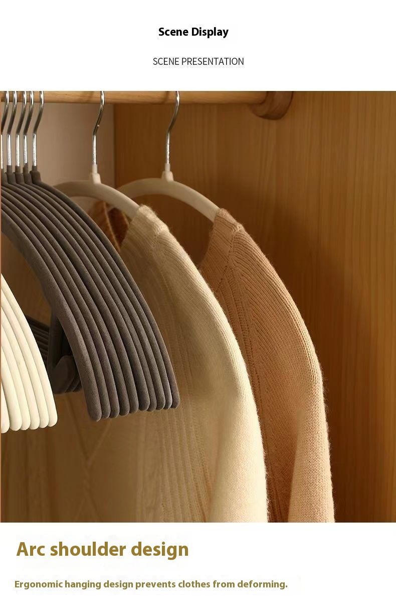 Ultra-Slim Flocked Hangers – Non-Slip, No-Bump Velvet Hangers For Coats, Pants & Delicates (10/20/40-Pack, Space-Saving, Minimalist Colors)_voghion.com