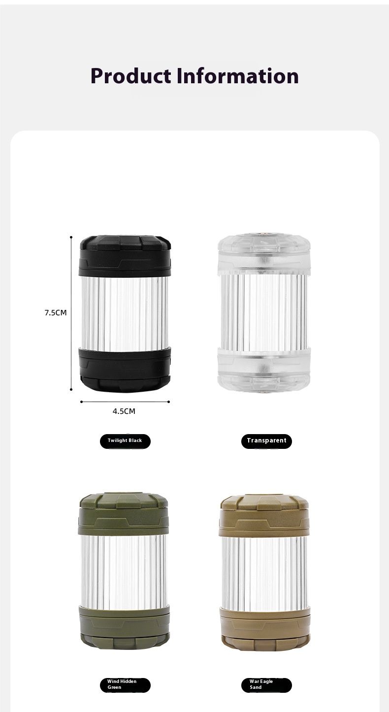 19-LED Rechargeable Camping Lantern - 360° Adjustable Light, 10000mAh Power Bank, IPX5 Waterproof, Compact 8x8x8cm (Multiple Colors)_voghion.com