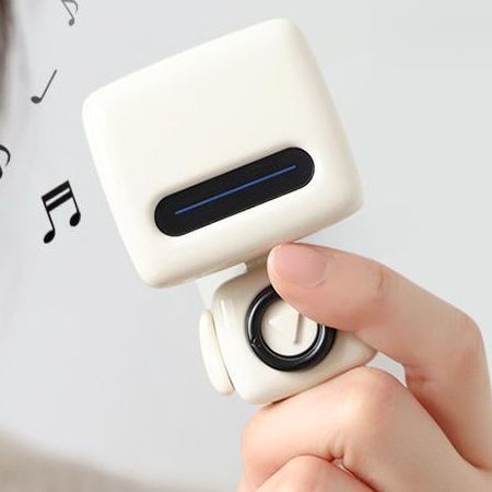Mini alto-falante sem fio Bluetooth Robot, criativo, portátil, alto volume, bonito, externo, subwoofer_voghion.com
