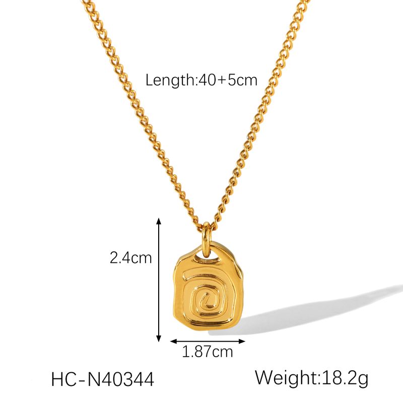 Luxe vergulde sieraden, Chinese stijl roestvrijstalen slangenhanger ketting voor dames, modieuze accessoires_voghion.com