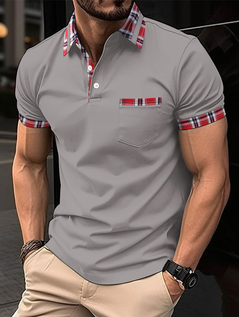 2025d 2025 Summer Men's Button Pocket Henley Collar Sports Polo Shirt_voghion.com