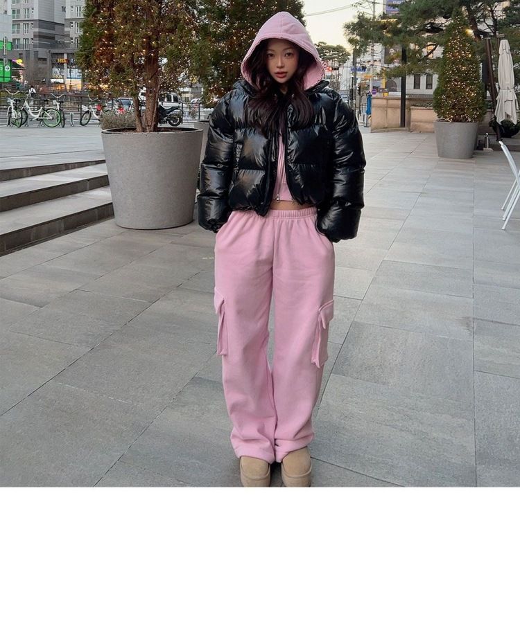 Ensemble deux pièces décontracté à capuche et pantalon, style coréen, nouvelle collection printemps-automne 2025_voghion.com