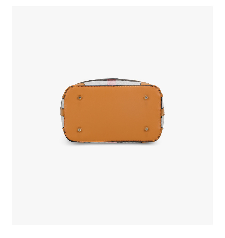 2023 Nieuwe high-end netto rode canvas geruite emmertas Damestas Buitenlandse stijl Messenger bag met enkele schouder_voghion.com