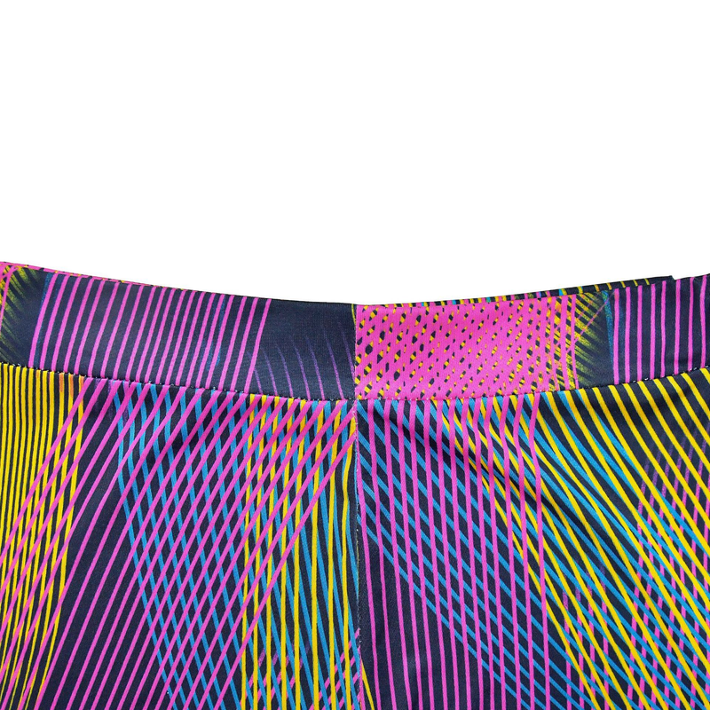 Set di due pezzi di pantaloni senza maniche con scollo a V stampati a colori da donna_voghion.com